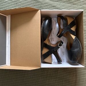 Dansko Black Milled Burnished Mary Jane - Tiffani